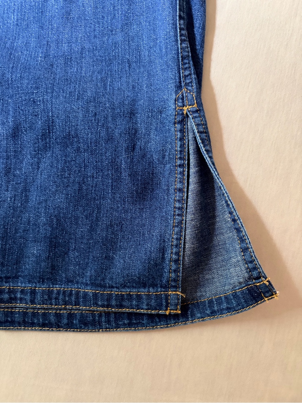 Studio Nicholson Blue Denim Button-Down Shirt - Picture 4 of 10